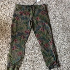 flower printed pants